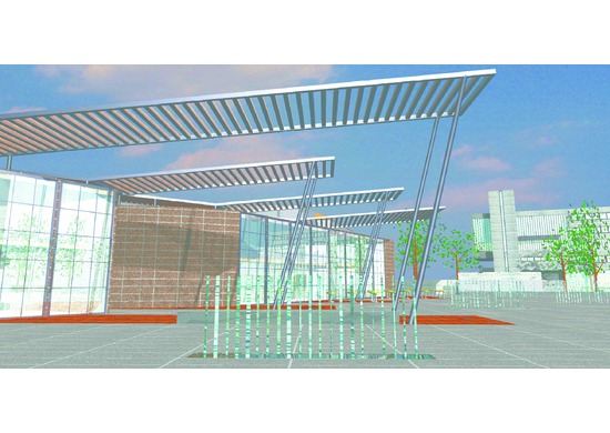 square and underground parking, scandicci, revitalization