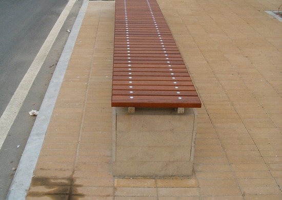 viale marina al cinquale, montignoso, restyling, benches