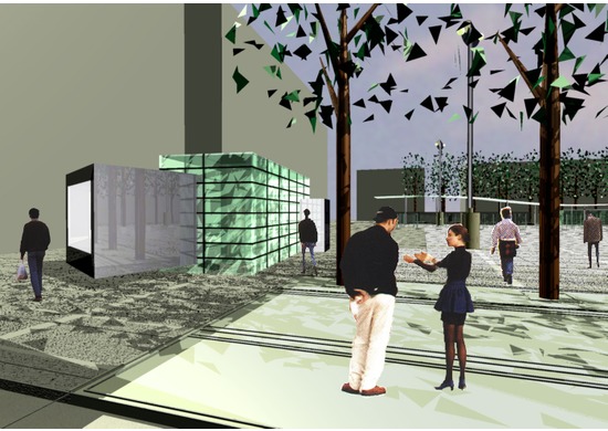 square and underground parking, carrara, renovation