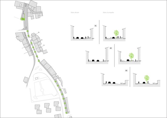 urban redesign, barberino di mugello, competition, public space