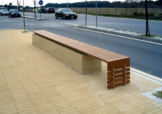 viale marina al cinquale, montignoso, restyling, benches