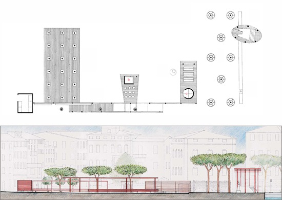 piazza garibaldi, revitalization, lerici, competition