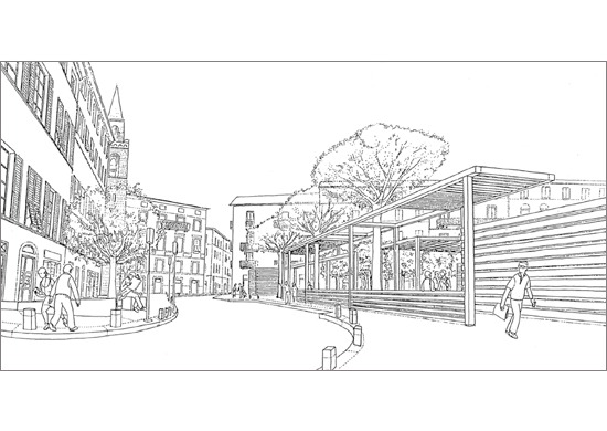 piazza garibaldi, revitalization, lerici, competition