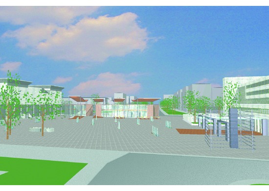 square and underground parking, scandicci, revitalization