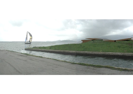 ex seaplane base, regeneration project, orbetello