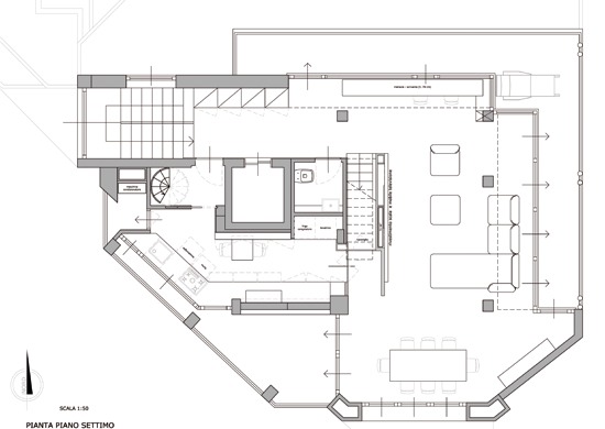 apartment, via Anfiteatro, Milan, plan