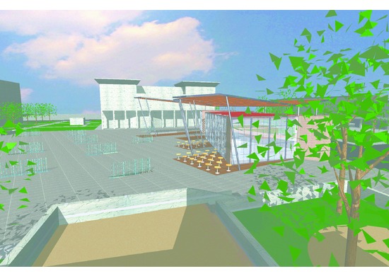 square and underground parking, scandicci, revitalization