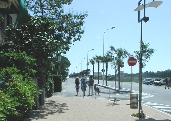 viale marina al cinquale, restyling, montignoso