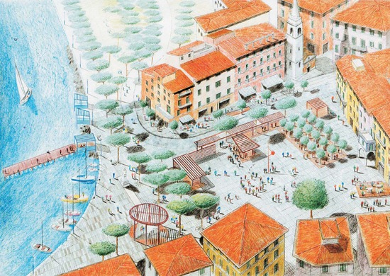 piazza garibaldi, revitalization, lerici, competition
